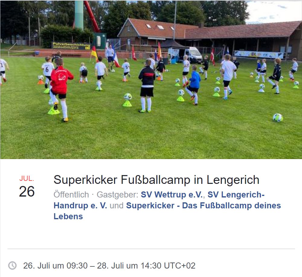 Superkicker Fußballcamp in Lengerich