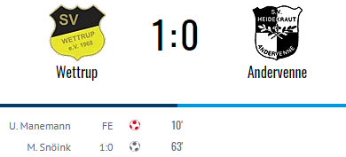 1:0 Sieg gegen Andervenne ( Spiel Highlights)